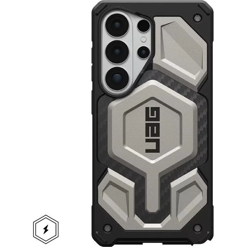 Handyhülle für Galaxy S26 Ultra, Urban Armor Gear Monarch Pro Mag mit MagSafe, Titan/Schwarz mit Kohlefaser - Image 5