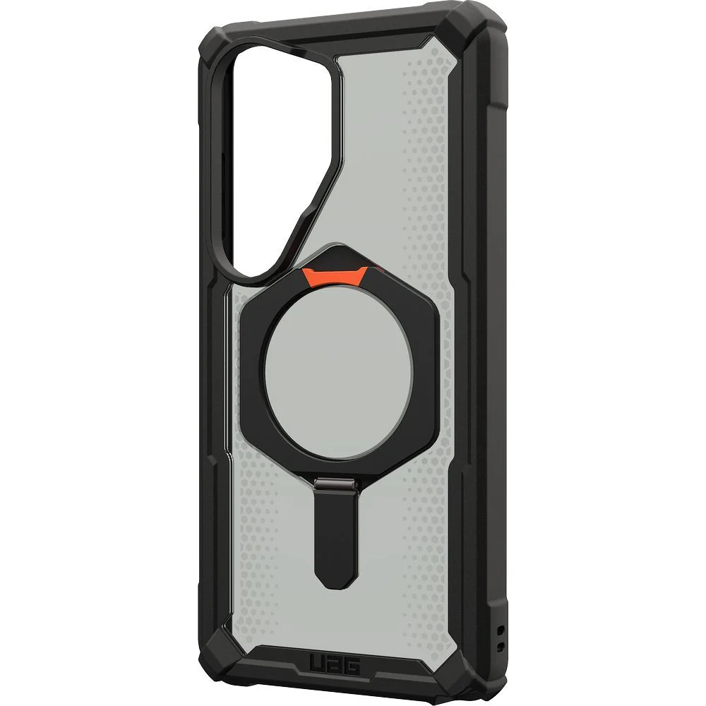 Handyhülle für Galaxy S26 Ultra, Urban Armor Gear Plasma XTE Mag mit MagSafe, Durchscheinend und schwarz mit orangem Element - Image 2