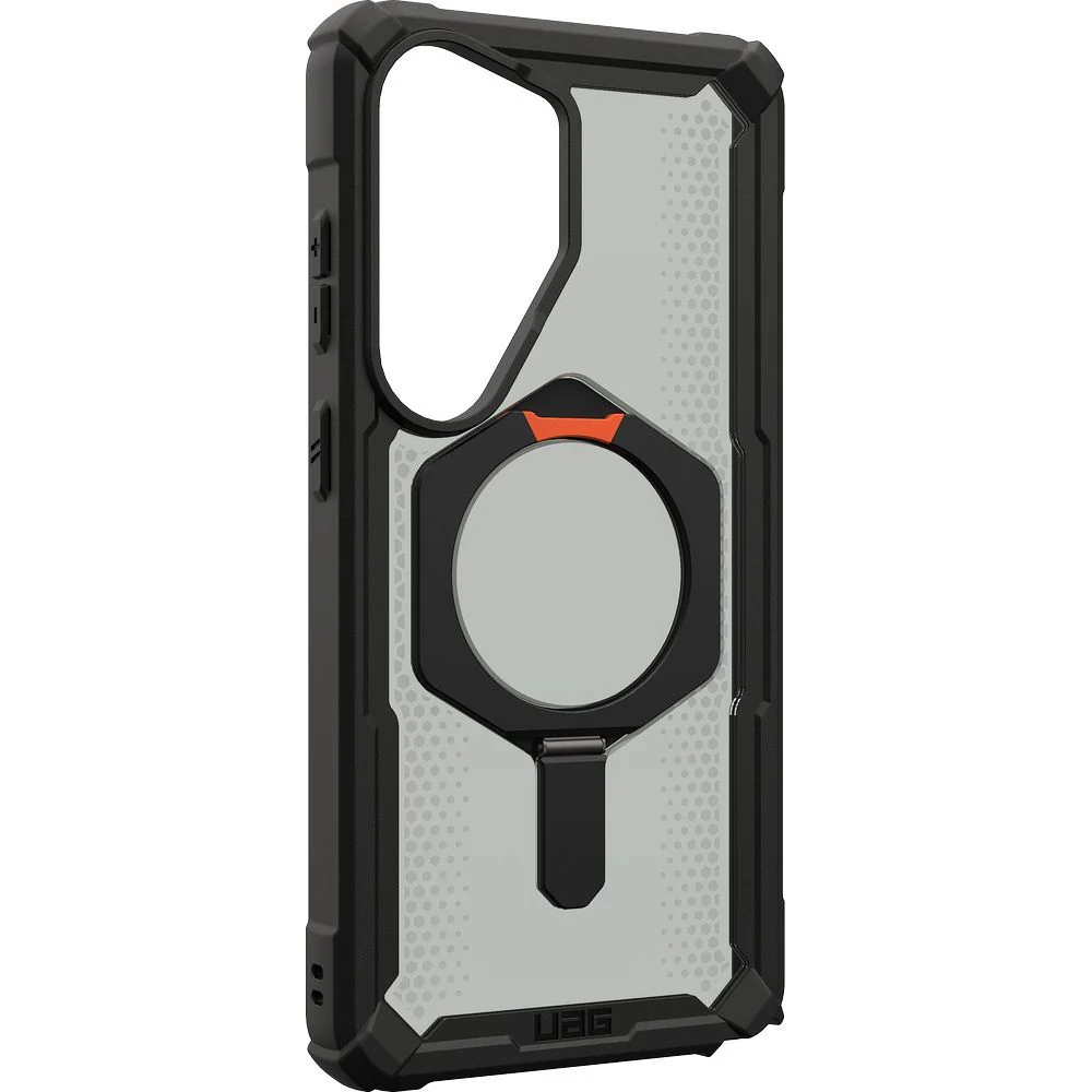 Handyhülle für Galaxy S26 Ultra, Urban Armor Gear Plasma XTE Mag mit MagSafe, Durchscheinend und schwarz mit orangem Element - Image 3