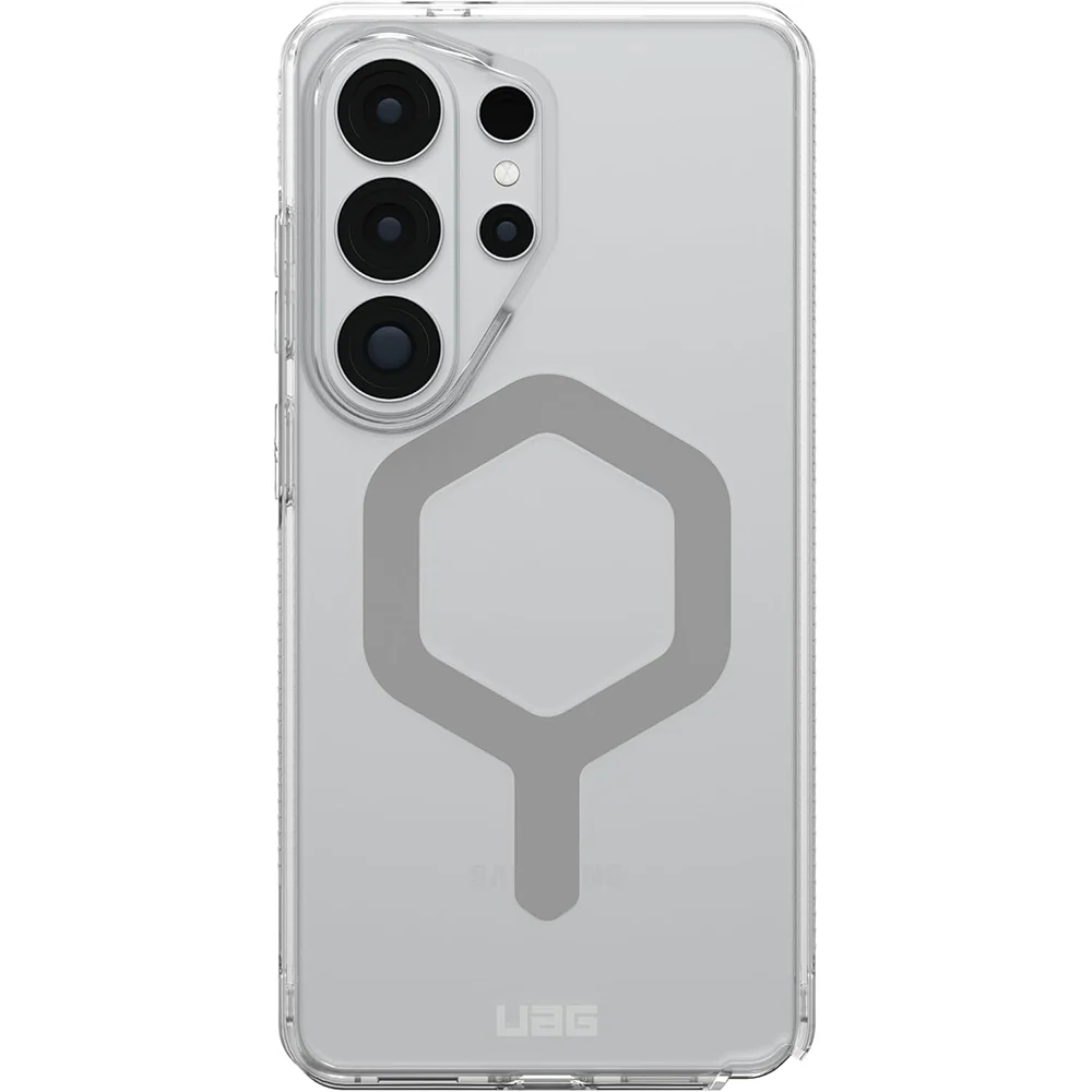 Handyhülle für Galaxy S26 Ultra, Urban Armor Gear Plyo Magnet, Transparent und Grau