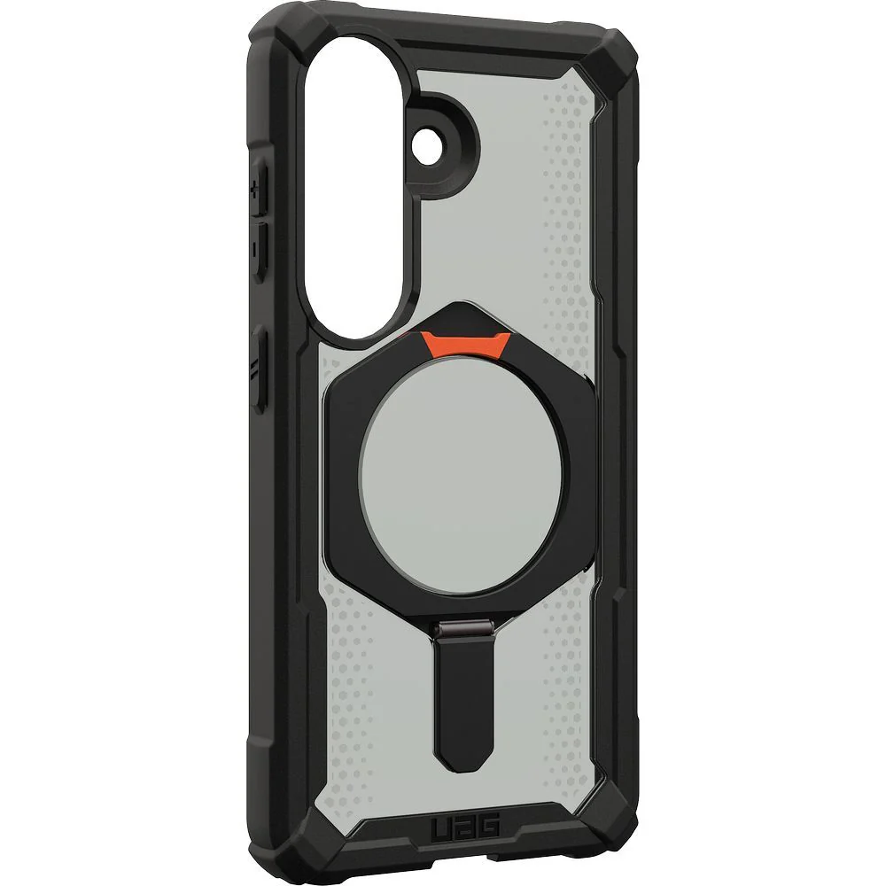 Handyhülle für Galaxy S26, Urban Armor Gear Plasma XTE Mag mit MagSafe, Durchscheinend und schwarz mit orangem Element - Image 3
