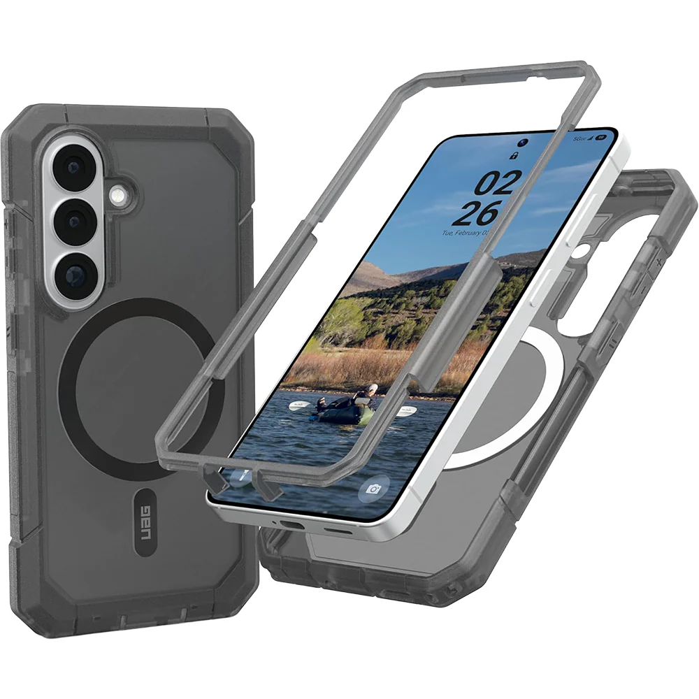 Handyhülle für Galaxy S26, Urban Armor Gear Trooper Mag, Schwarz und Transparent