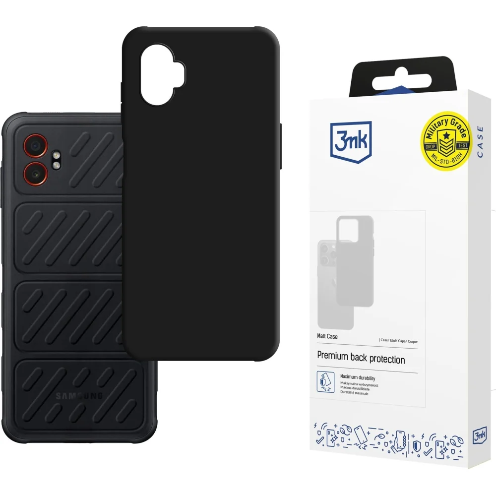 Handyhülle für Galaxy XCover 7 Pro, 3mk Matt Case, Schwarz