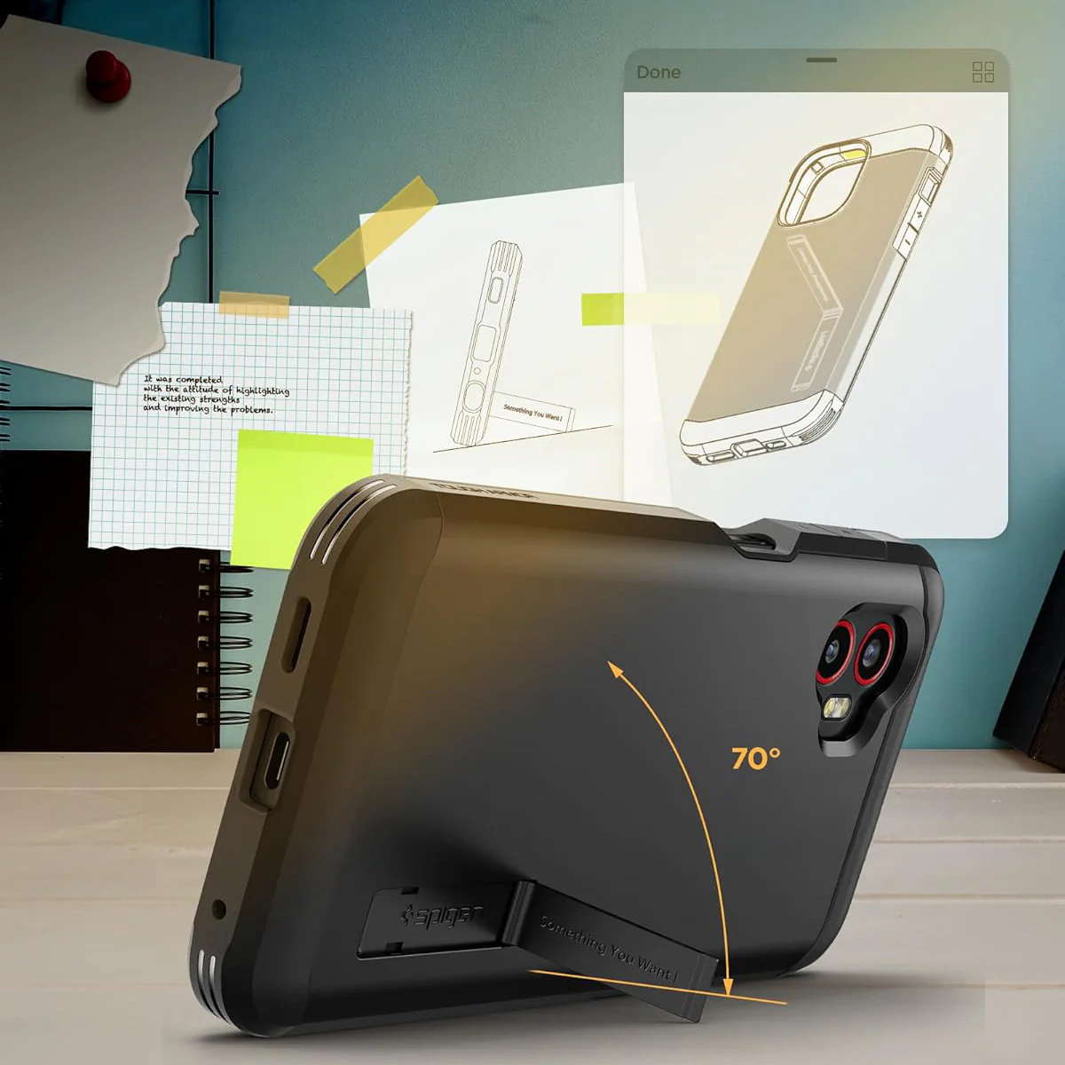 Handyhülle für Galaxy Xcover 7 Pro, Spigen Tough Armor, Schwarz - Image 16