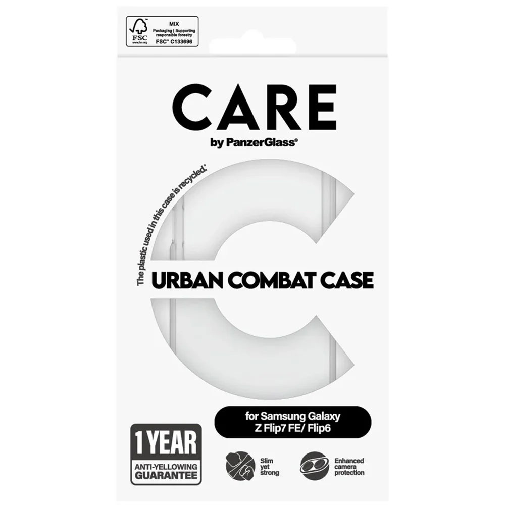 Handyhülle für Galaxy Z Flip7 FE / 6, CARE by PanzerGlass Urban Combat, Transparent - Image 4