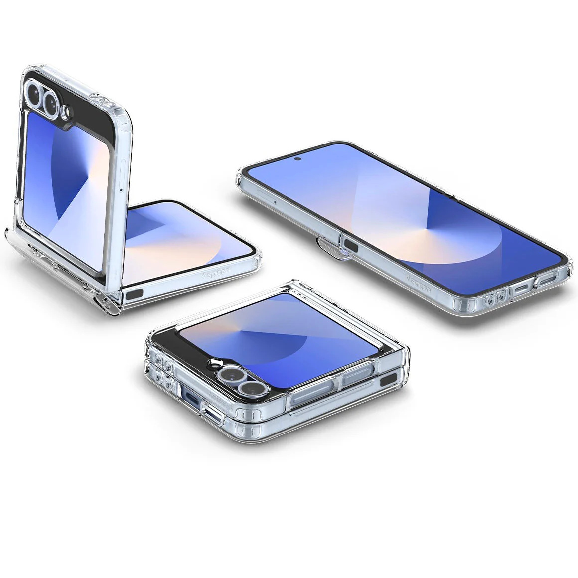 Handyhülle für Galaxy Z Flip7 FE / 6, Spigen Ultra Hybrid Pro Mag mit MagSafe, Transparent-Weiß - Image 4