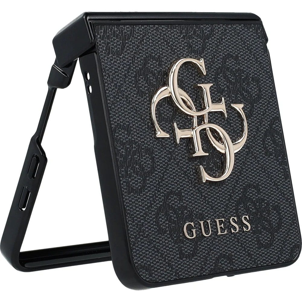 Handyhülle für Galaxy Z Flip7, Guess Hardcase 4G Big 4G Classic Logo, Schwarz mit Goldenen Elementen - Image 2