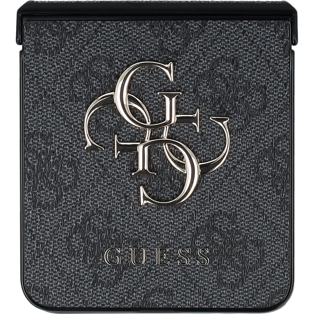 Handyhülle für Galaxy Z Flip7, Guess Hardcase 4G Big 4G Classic Logo, Schwarz mit Goldenen Elementen - Image 3