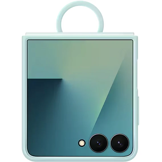 Handyhülle für Galaxy Z Flip7, Samsung Silicone Case Ring, Minze - Image 3