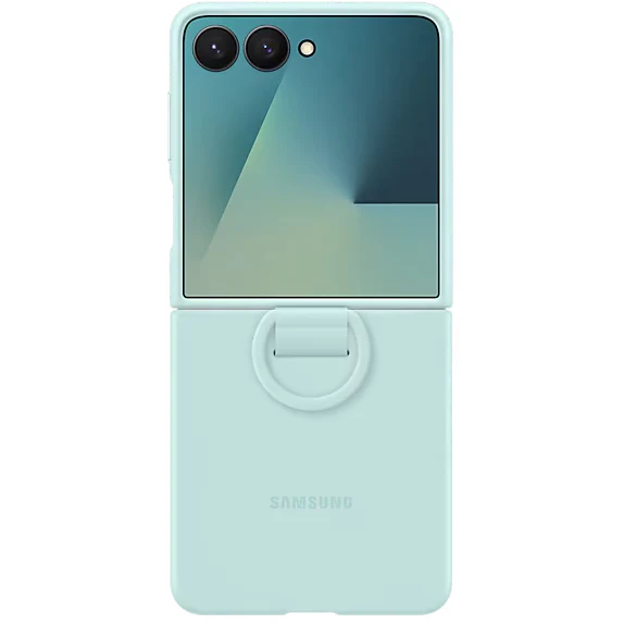 Handyhülle für Galaxy Z Flip7, Samsung Silicone Case Ring, Minze - Image 5