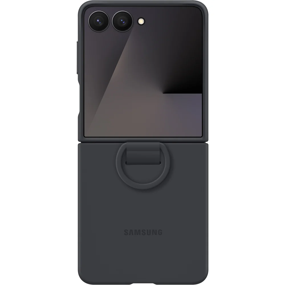 Handyhülle für Galaxy Z Flip7, Samsung Silicone Case Ring, Schwarz - Image 5