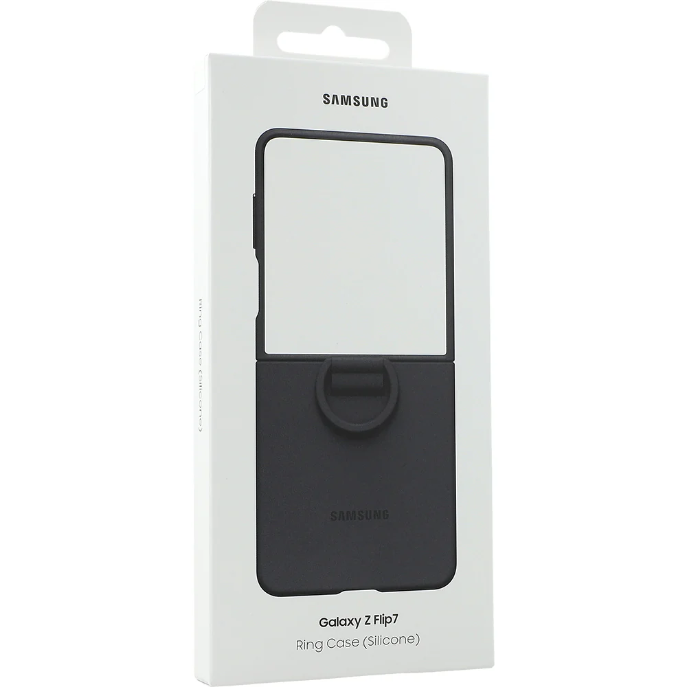Handyhülle für Galaxy Z Flip7, Samsung Silicone Case Ring, Schwarz - Image 7