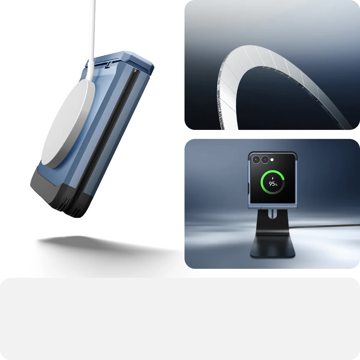 Handyhülle für Galaxy Z Flip7, Spigen Tough Armor Pro Mag mit MagSafe, Blau - Image 21