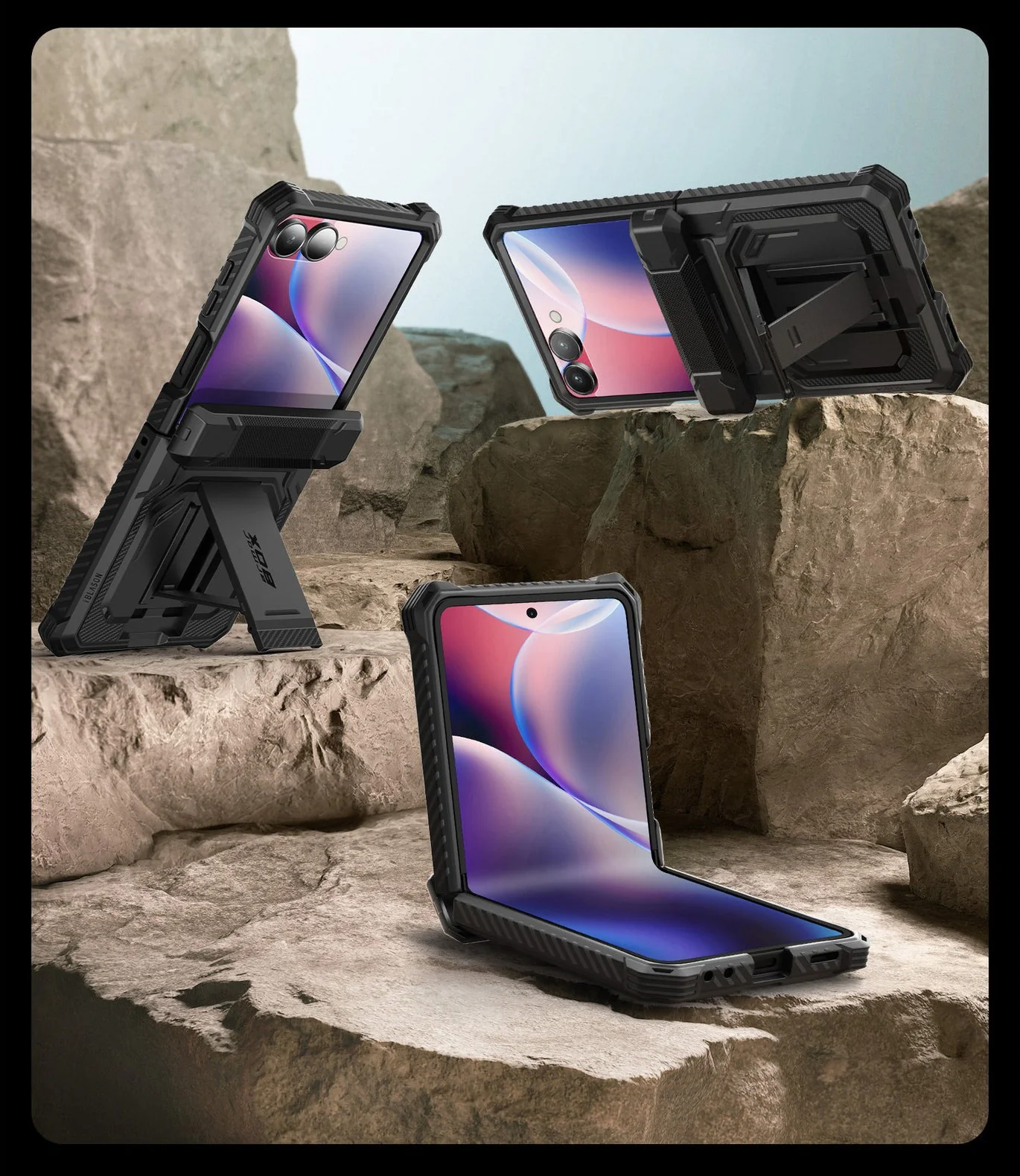 Handyhülle für Galaxy Z Flip7, Supcase i-Blason Armorbox BackSP, Schwarz - Image 11