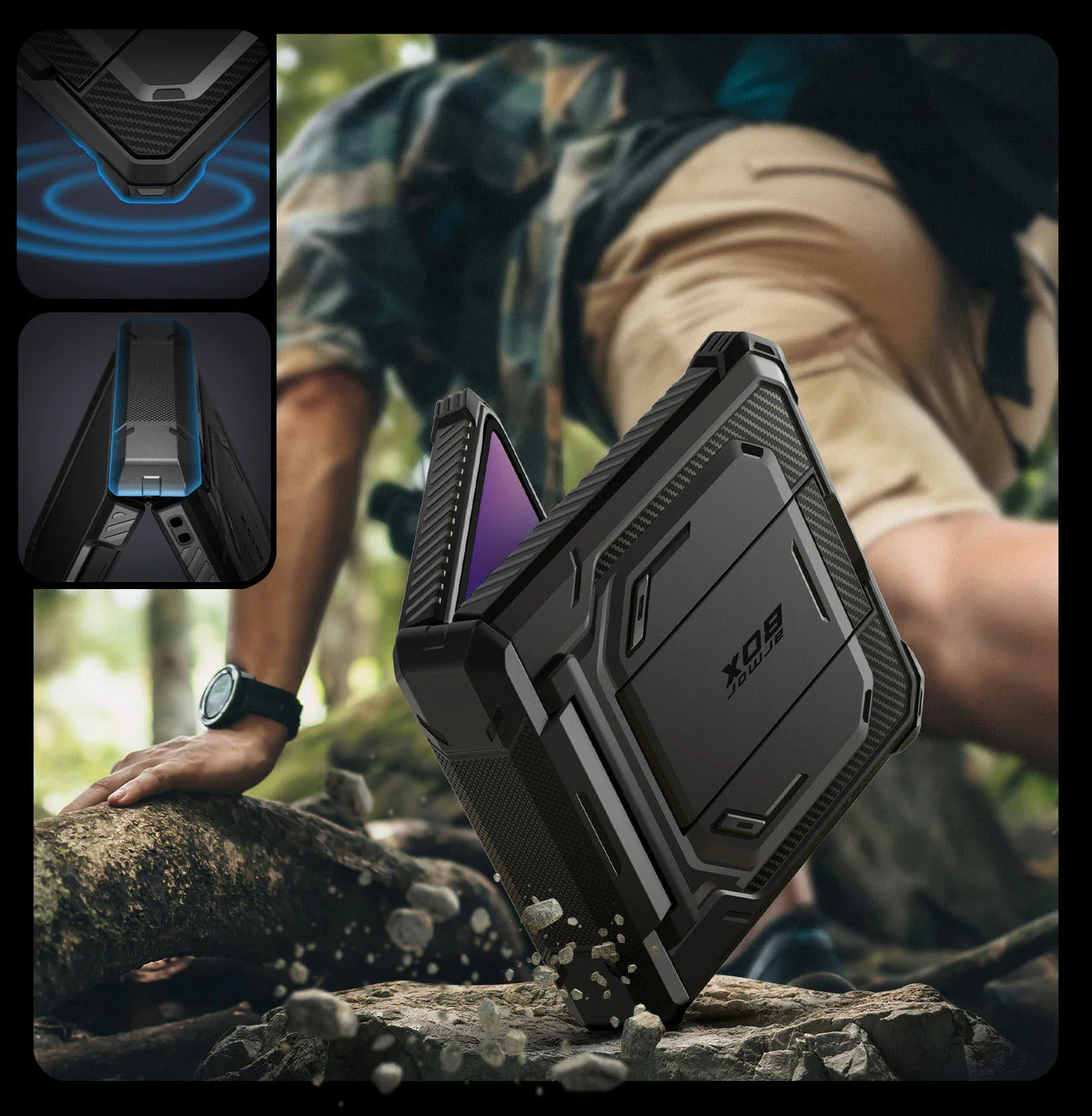 Handyhülle für Galaxy Z Flip7, Supcase i-Blason Armorbox BackSP, Schwarz - Image 12