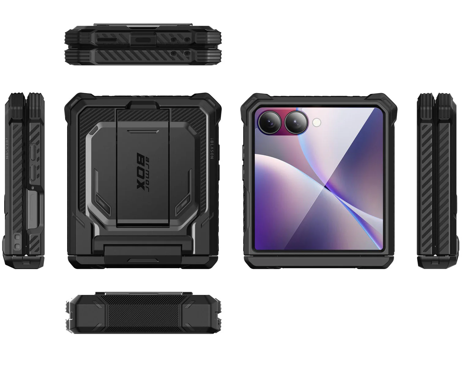 Handyhülle für Galaxy Z Flip7, Supcase i-Blason Armorbox BackSP, Schwarz - Image 5