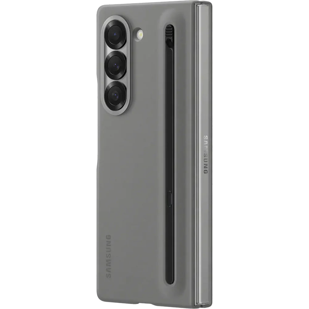 Handyhülle für Galaxy Z Fold6, Samsung Slim S-Pen Case + Stift, Grau - Image 4