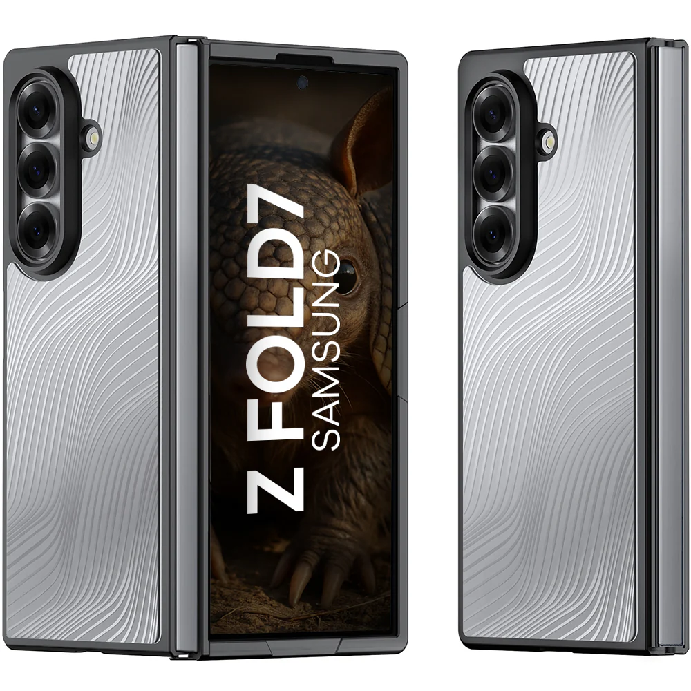 Handyhülle für Galaxy Z Fold7, Dux Ducis Aimo, Schwarz und Transparent