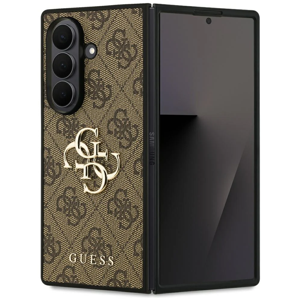 Handyhülle für Galaxy Z Fold7, Guess Hardcase 4G Big Metal Logo, Braun