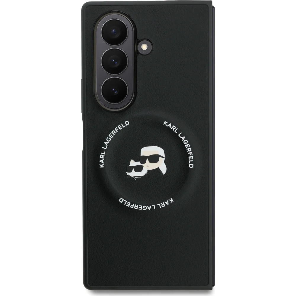 Handyhülle für Galaxy Z Fold7, Karl Lagerfeld Karl and Choupette Logo MagSafe, Schwarz - Image 2