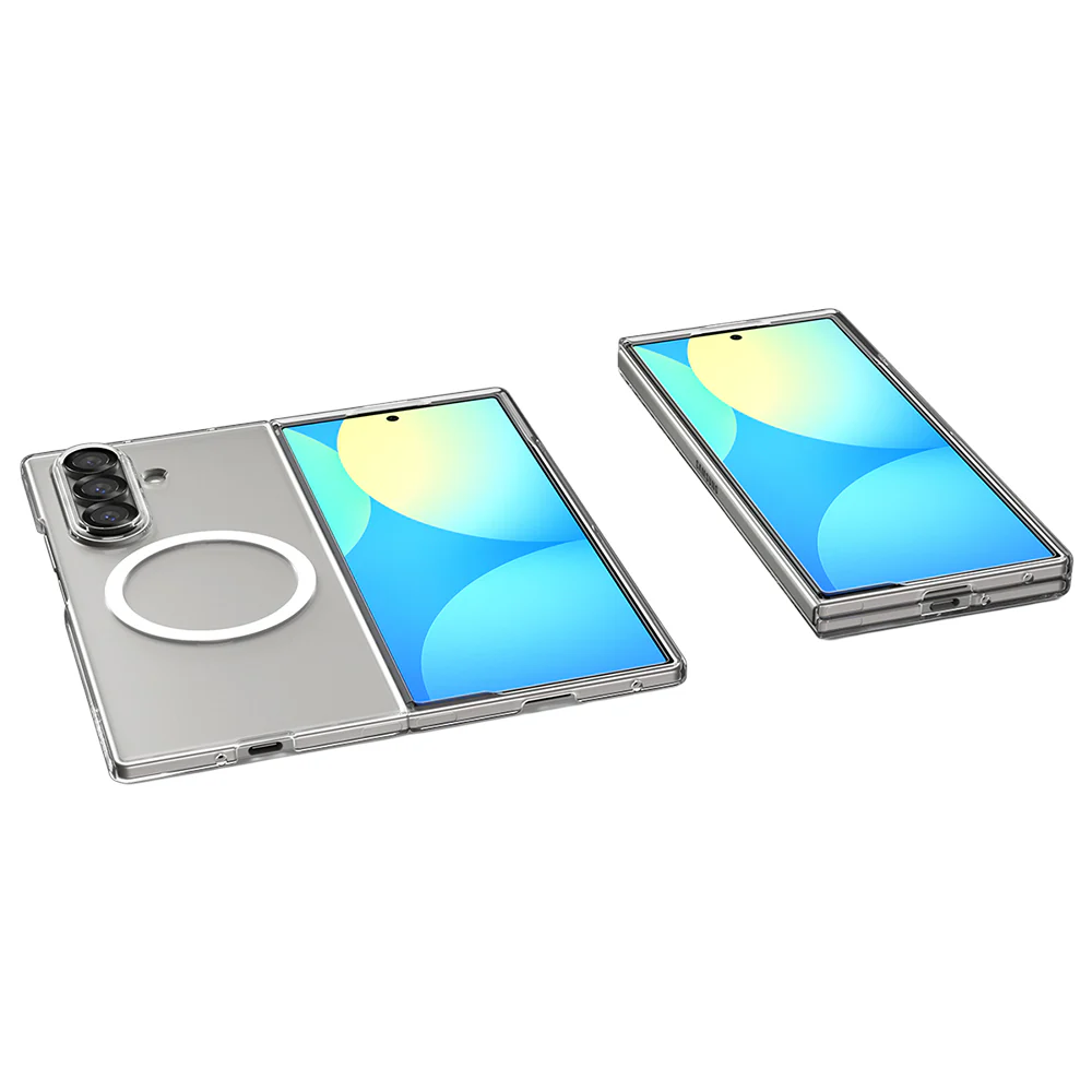 Handyhülle für Galaxy Z Fold7, Spigen Air Skin Mag für MagSafe, Transparent-Weiß - Image 3