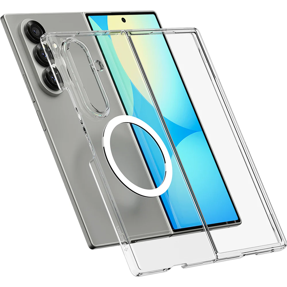 Handyhülle für Galaxy Z Fold7, Spigen Air Skin Mag für MagSafe, Transparent-Weiß - Image 4