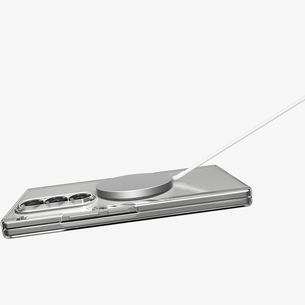 Handyhülle für Galaxy Z Fold7, Spigen Air Skin Mag für MagSafe, Transparent-Weiß - Image 6