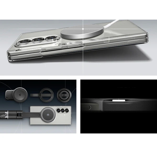 Handyhülle für Galaxy Z Fold7, Spigen Air Skin Mag für MagSafe, Transparent-Weiß - Image 7