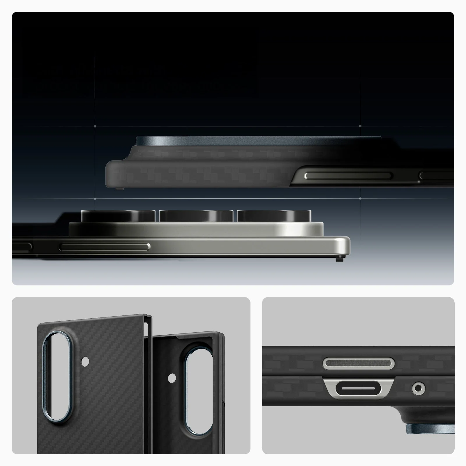 Handyhülle für Galaxy Z Fold7, Spigen Air Skin, Schwarz - Image 11