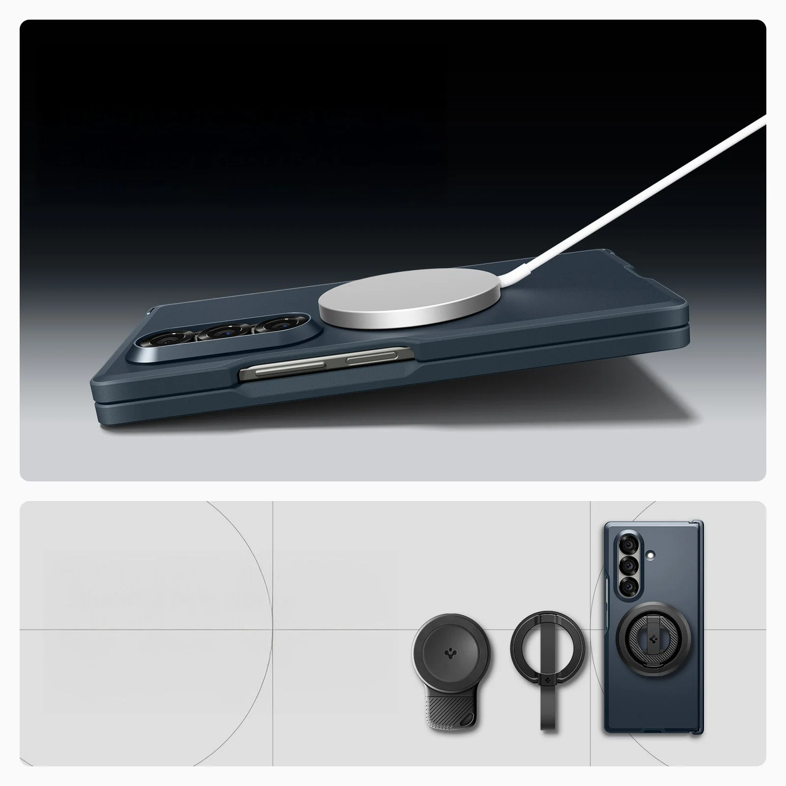 Handyhülle für Galaxy Z Fold7, Spigen Tough Armor Pro Mag mit MagSafe, Graphitgrau - Image 14