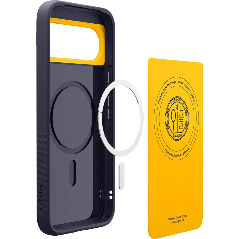 Handyhülle für Google Pixel 10 Pro / Pixel 10, Spigen Nano Pop Mag mit MagSafe, Dunkelblau und Gelb - Image 13