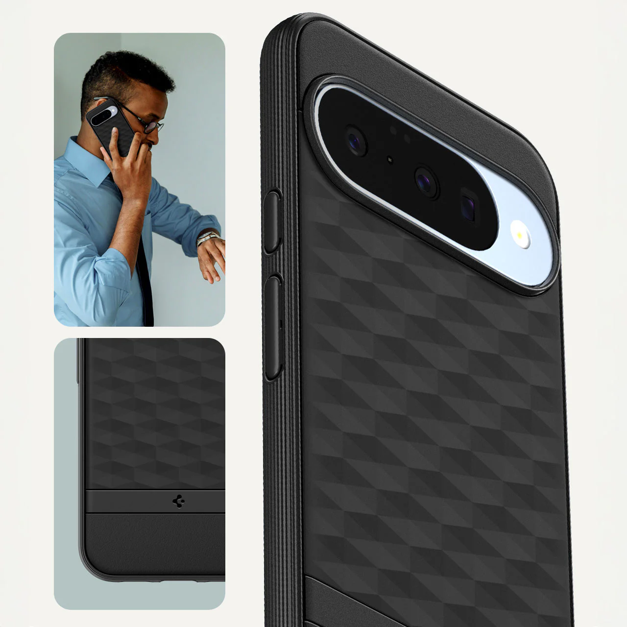 Handyhülle für Google Pixel 10 Pro / Pixel 10, Spigen Parallax Mag mit MagSafe, Schwarz - Image 6