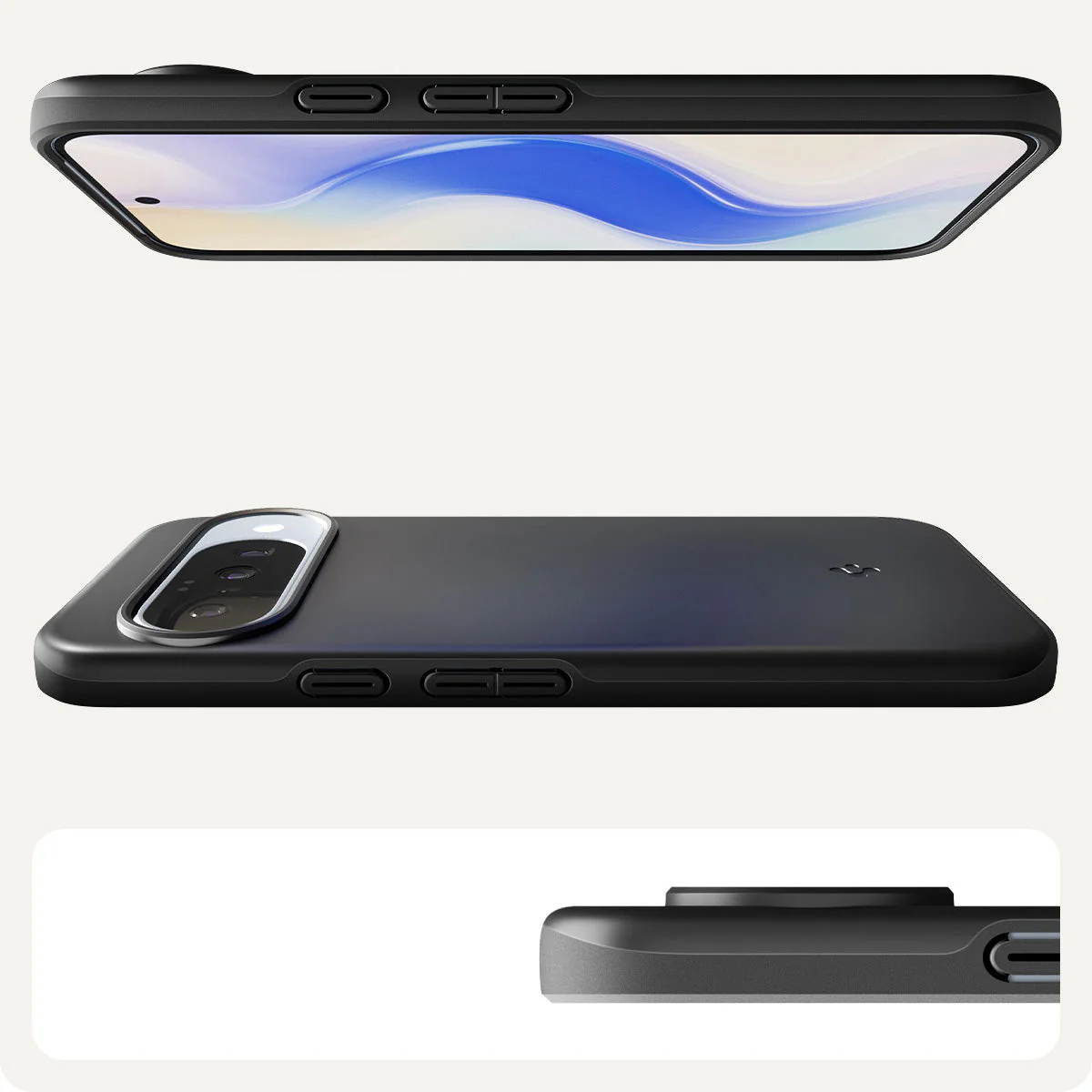 Handyhülle für Google Pixel 10 Pro / Pixel 10, Spigen Thin Fit Mag mit MagSafe, Schwarz - Image 2