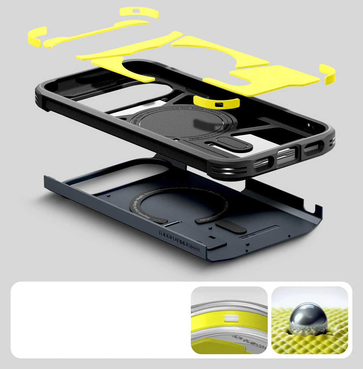 Handyhülle für Google Pixel 10 Pro / Pixel 10, Spigen Tough Armor Mag mit MagSafe, Dunkelblau - Image 2