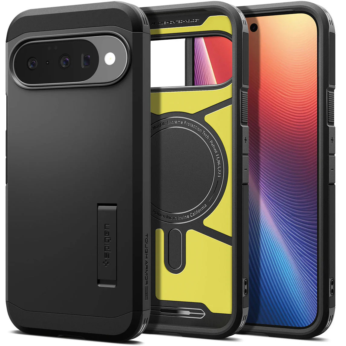 Handyhülle für Google Pixel 10 Pro / Pixel 10, Spigen Tough Armor Mag mit MagSafe, Schwarz - Image 16