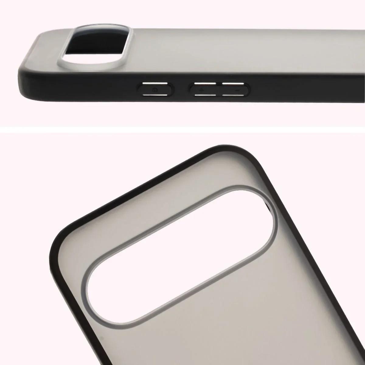 Handyhülle für Pixel 10 Pro XL, Bizon Case Angelo, Durchscheinend mit schwarzem Rahmen - Image 3