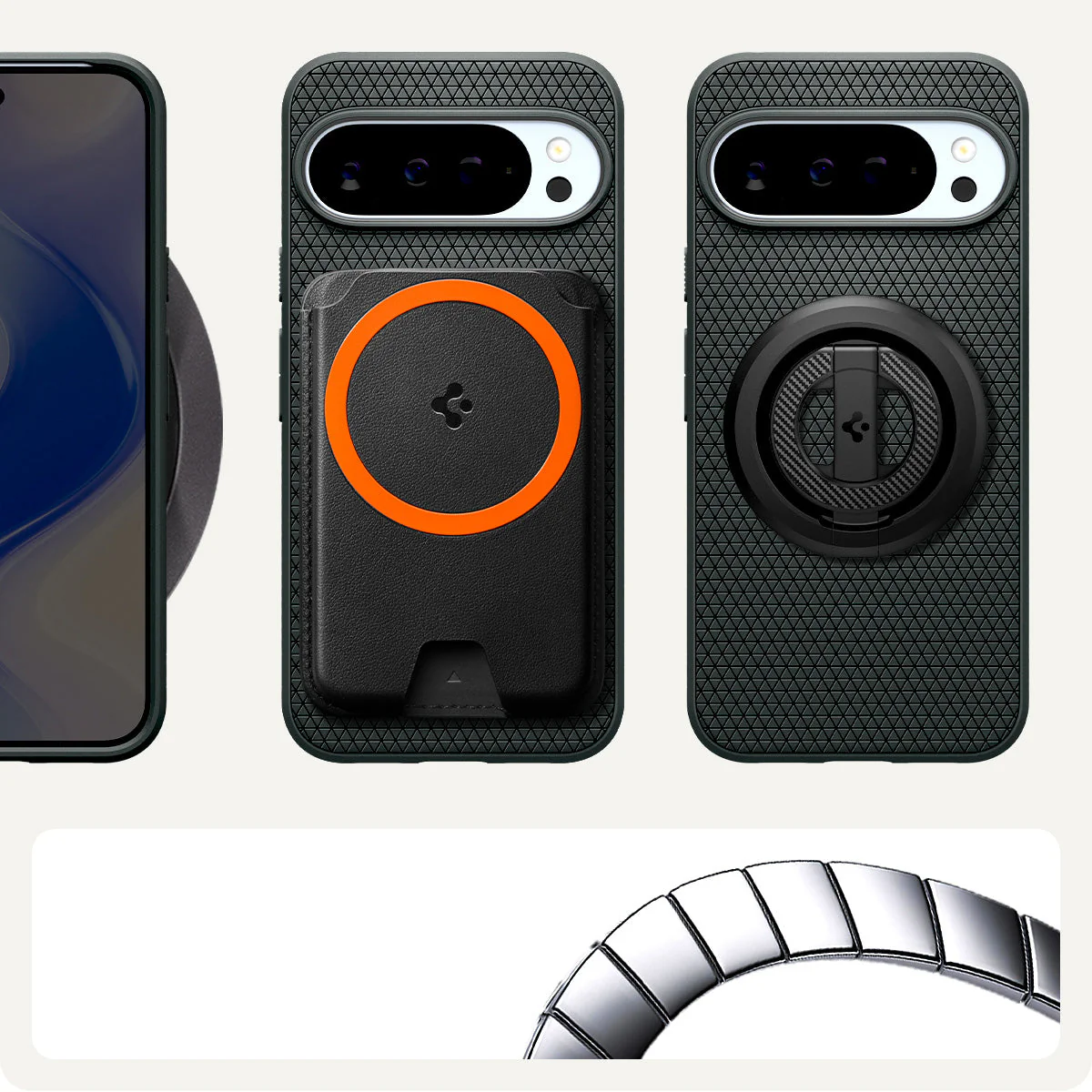 Handyhülle für Google Pixel 10 Pro XL, Spigen Liquid Air Mag mit MagSafe, Grün - Image 4