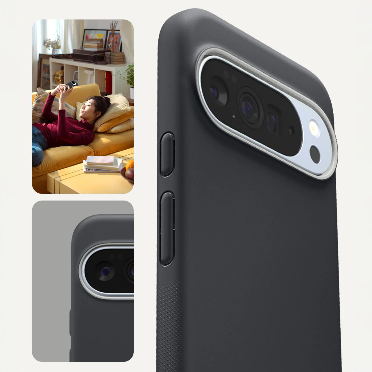 Handyhülle für Google Pixel 10 Pro XL, Spigen Nano Pop Mag mit MagSafe, Schwarz und Grau - Image 4
