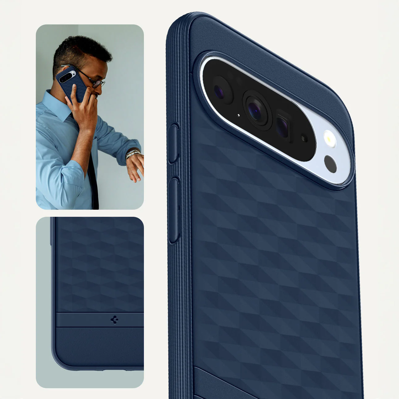 Handyhülle für Google Pixel 10 Pro XL, Spigen Parallax Mag mit MagSafe, Dunkelblau - Image 6