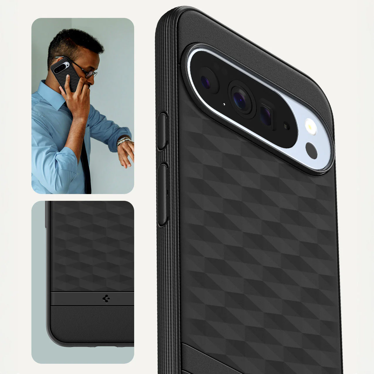 Handyhülle für Google Pixel 10 Pro XL, Spigen Parallax Mag mit MagSafe, Schwarz - Image 6