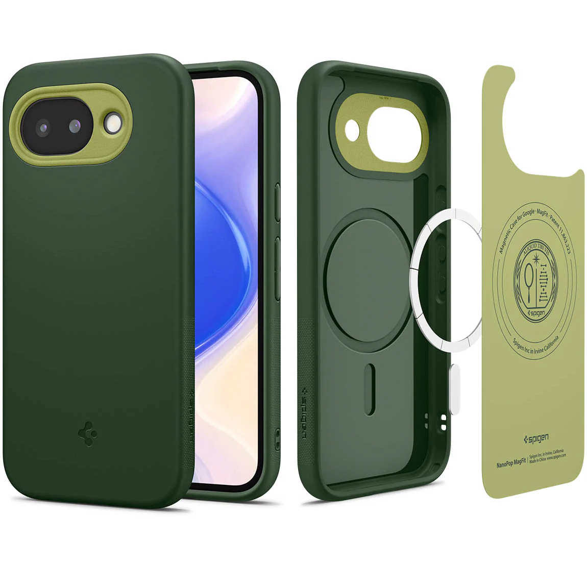 Handyhülle für Google Pixel 10a, Spigen Nano Pop Mag mit MagSafe, Grün