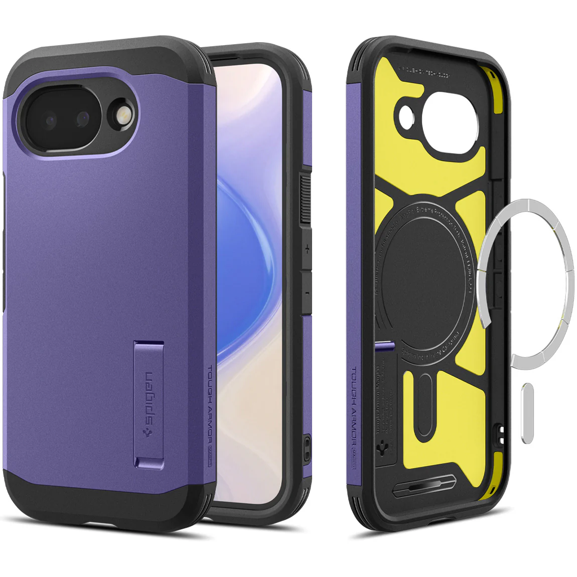 Handyhülle für Google Pixel 10a, Spigen Tough Armor Mag mit MagSafe, Violett