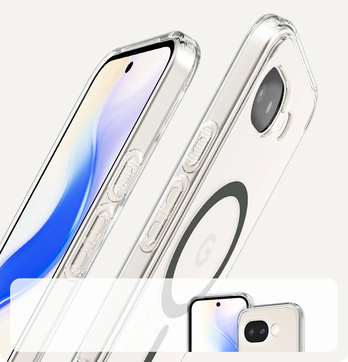Handyhülle für Google Pixel 10a, Spigen Ultra Hybrid Mag mit MagSafe, Transparent-Grau - Image 5