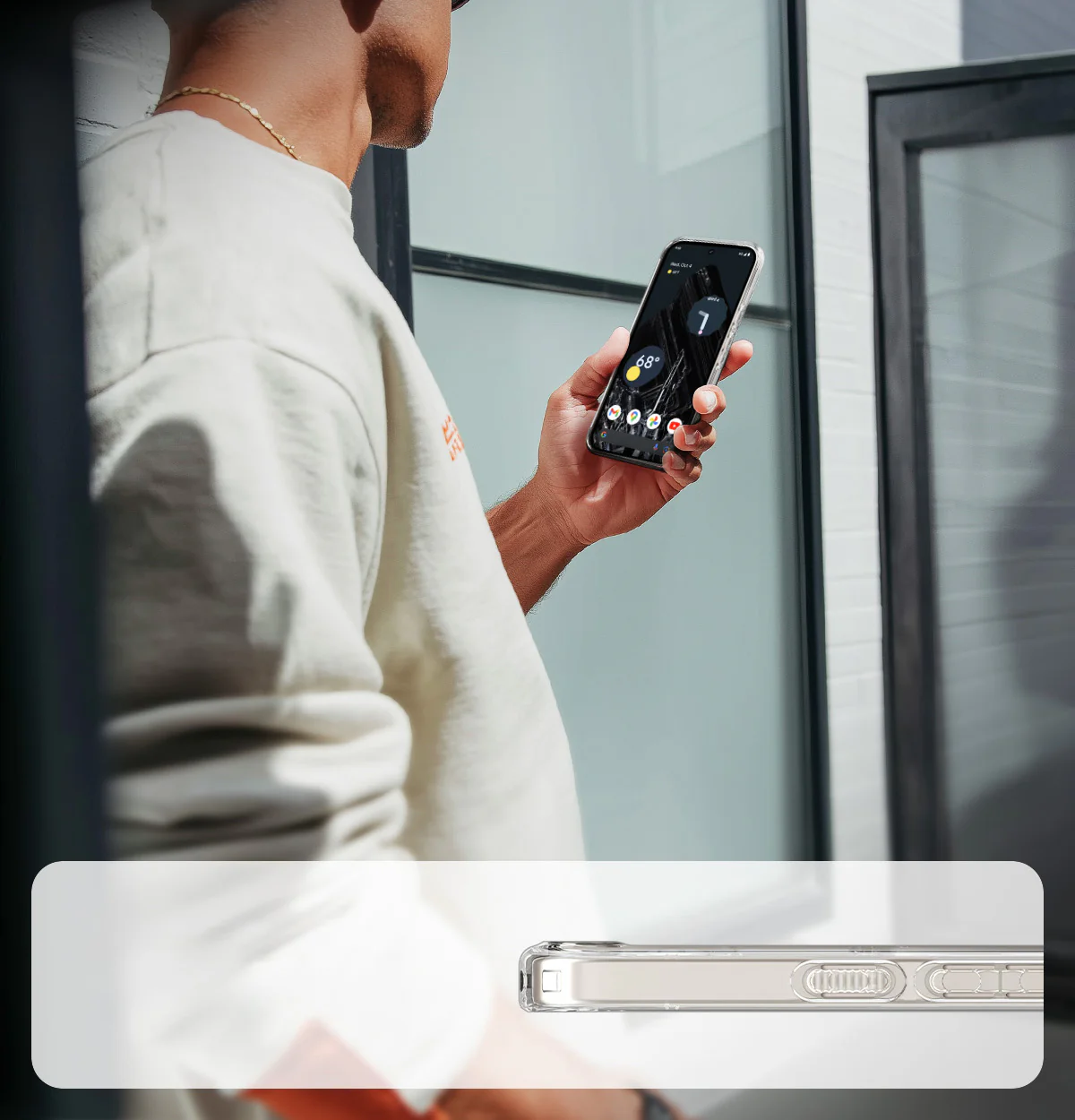 Handyhülle für Google Pixel 10a, Spigen Ultra Hybrid Mag mit MagSafe, Transparent-Weiß - Image 8