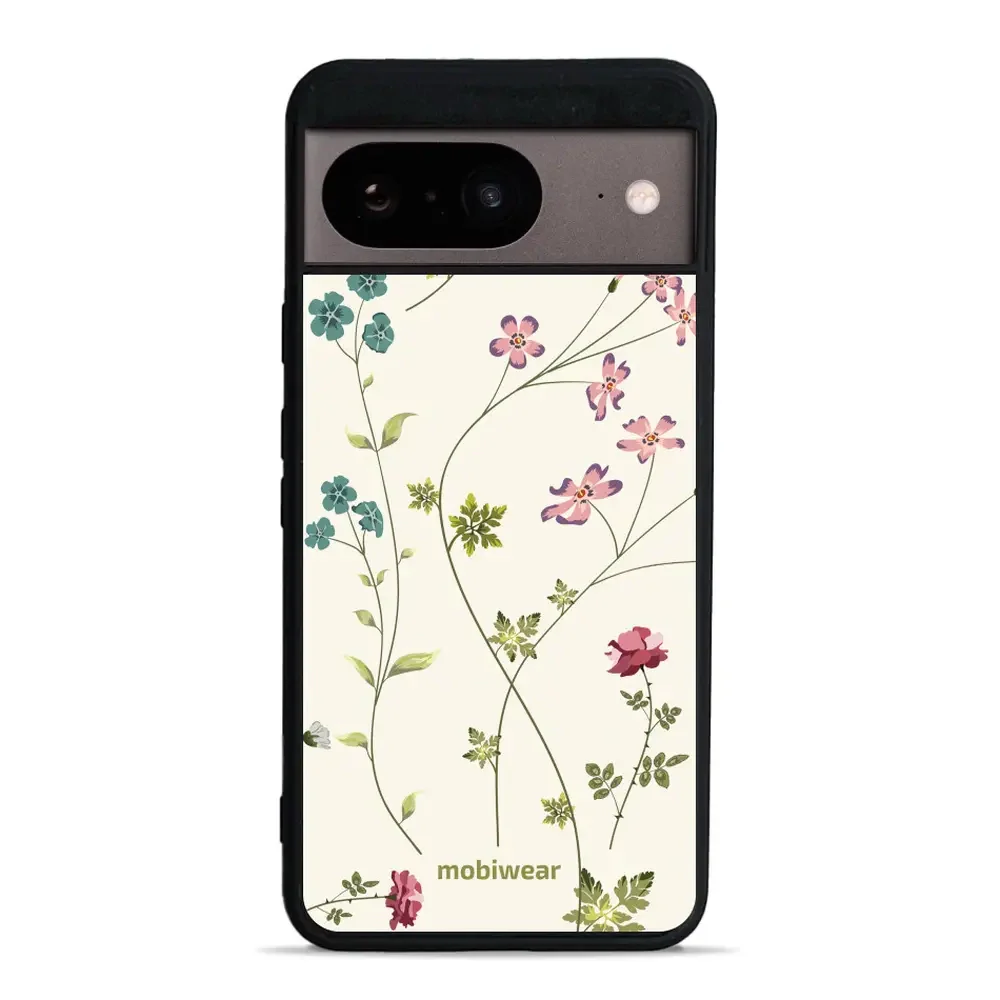 Handyhülle für Google Pixel 8, Mobiwear Glossy Case, Idyllische Blüte