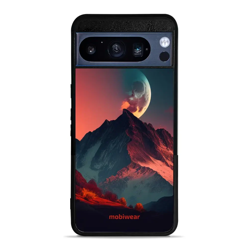 Handyhülle für Google Pixel 8 Pro, Mobiwear Glossy Case, Gebirgsdämmerung