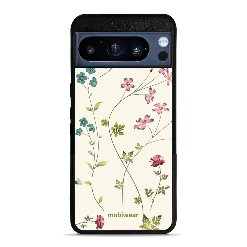 Handyhülle für Google Pixel 8 Pro, Mobiwear Glossy Case, Idyllische Blüte