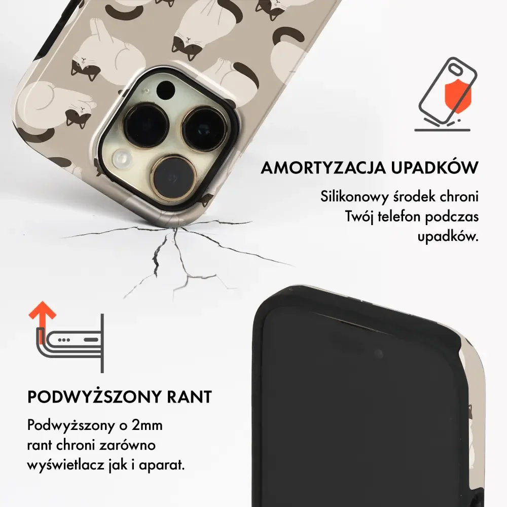 Handyhülle für Google Pixel 8a, Mobiwear Elite Pro, Kaffe Miau - Image 4