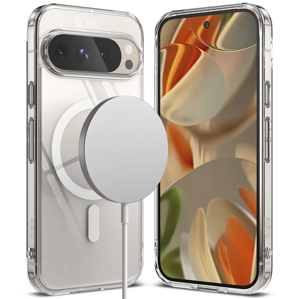 Handyhülle für Google Pixel 9 / 9 Pro, Ringke Fusion Magnetic, Transparent und Weiß - Image 2