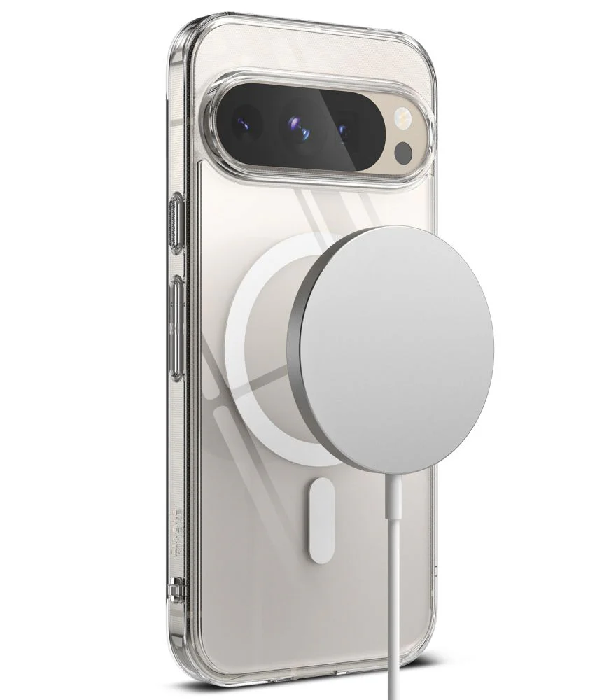 Handyhülle für Google Pixel 9 / 9 Pro, Ringke Fusion Magnetic, Transparent und Weiß - Image 3